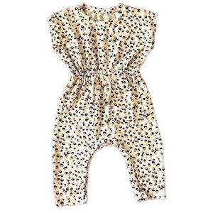 💕5️⃣for 25👶TODDLERS👶 Jessica Simpson toddlers leopard romper sz 6/9m